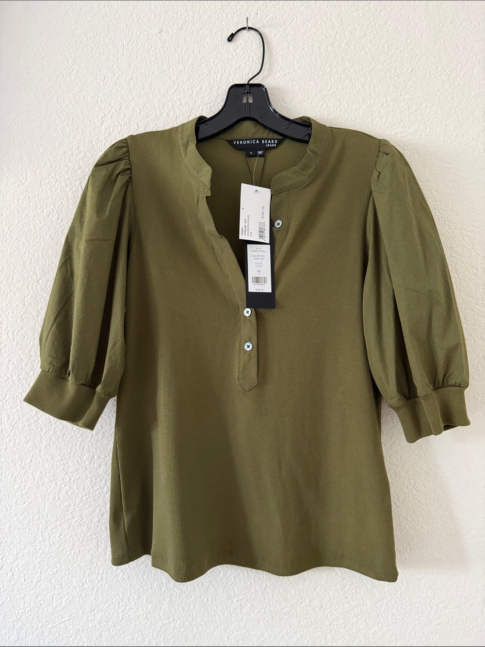 NWT Veronica Beard Coralee top in Laurel color